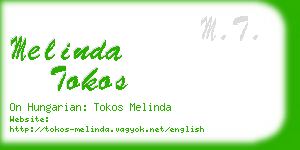 melinda tokos business card